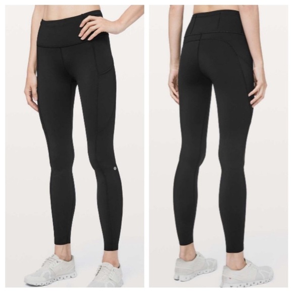 Lululemon Fast & Free Full Length Tight *Non-Reflective 28" Black Women's Size 4 - Picture 1 of 11